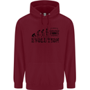 4x4 Evolution Off Roading Road Driving Childrens Kids Hoodie Maroon