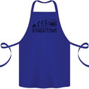 4x4 Evolution Off Roading Road Driving Cotton Apron 100% Organic Royal Blue