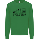 4x4 Evolution Off Roading Road Driving Kids Sweatshirt Jumper Irish Green