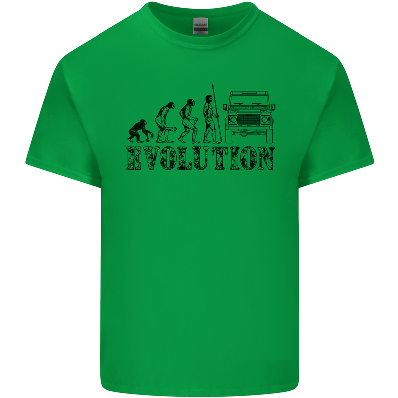 4x4 Evolution Off Roading Road Driving Kids T-Shirt Childrens Irish Green
