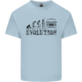 4x4 Evolution Off Roading Road Driving Kids T-Shirt Childrens Light Blue