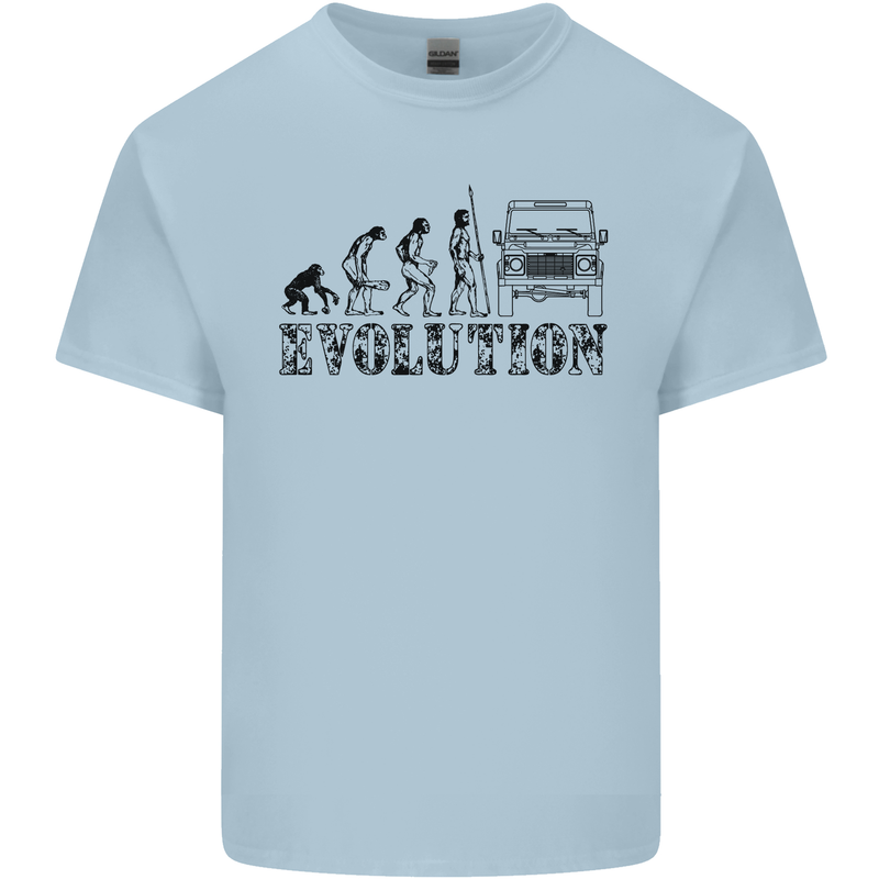 4x4 Evolution Off Roading Road Driving Kids T-Shirt Childrens Light Blue
