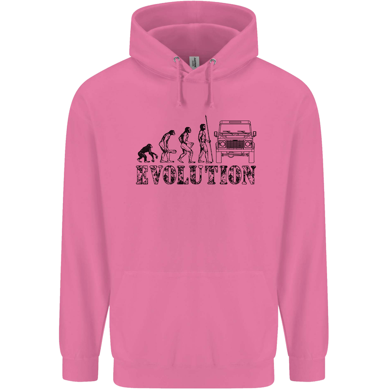 4x4 Evolution Off Roading Road Driving Mens 80% Cotton Hoodie Azelea