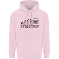 4x4 Evolution Off Roading Road Driving Mens 80% Cotton Hoodie Light Pink
