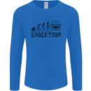 4x4 Evolution Off Roading Road Driving Mens Long Sleeve T-Shirt Royal Blue