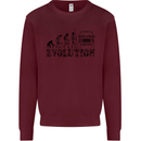 4x4 Evolution Off Roading Road Driving Mens Sweatshirt Jumper Maroon