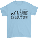 4x4 Evolution Off Roading Road Driving Mens T-Shirt Cotton Gildan Light Blue