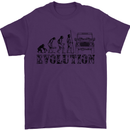 4x4 Evolution Off Roading Road Driving Mens T-Shirt Cotton Gildan Purple
