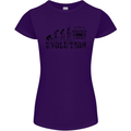 4x4 Evolution Off Roading Road Driving Womens Petite Cut T-Shirt Purple
