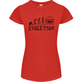 4x4 Evolution Off Roading Road Driving Womens Petite Cut T-Shirt Red