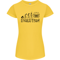 4x4 Evolution Off Roading Road Driving Womens Petite Cut T-Shirt Yellow
