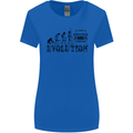 4x4 Evolution Off Roading Road Driving Womens Wider Cut T-Shirt Royal Blue