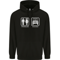 4x4 Problem Solved Off Roading Road Childrens Kids Hoodie Black