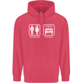 4x4 Problem Solved Off Roading Road Childrens Kids Hoodie Heliconia