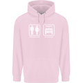 4x4 Problem Solved Off Roading Road Childrens Kids Hoodie Light Pink