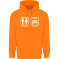 4x4 Problem Solved Off Roading Road Childrens Kids Hoodie Orange