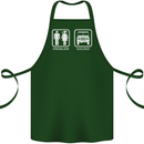 4x4 Problem Solved Off Roading Road Cotton Apron 100% Organic Forest Green