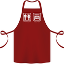 4x4 Problem Solved Off Roading Road Cotton Apron 100% Organic Maroon