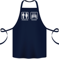 4x4 Problem Solved Off Roading Road Cotton Apron 100% Organic Navy Blue