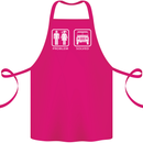 4x4 Problem Solved Off Roading Road Cotton Apron 100% Organic Pink