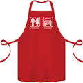 4x4 Problem Solved Off Roading Road Cotton Apron 100% Organic Red