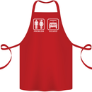 4x4 Problem Solved Off Roading Road Cotton Apron 100% Organic Red
