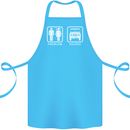 4x4 Problem Solved Off Roading Road Cotton Apron 100% Organic Turquoise