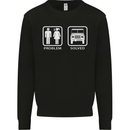 4x4 Problem Solved Off Roading Road Kids Sweatshirt Jumper Black