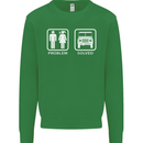 4x4 Problem Solved Off Roading Road Kids Sweatshirt Jumper Irish Green