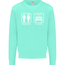 4x4 Problem Solved Off Roading Road Kids Sweatshirt Jumper Peppermint