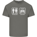 4x4 Problem Solved Off Roading Road Kids T-Shirt Childrens Charcoal