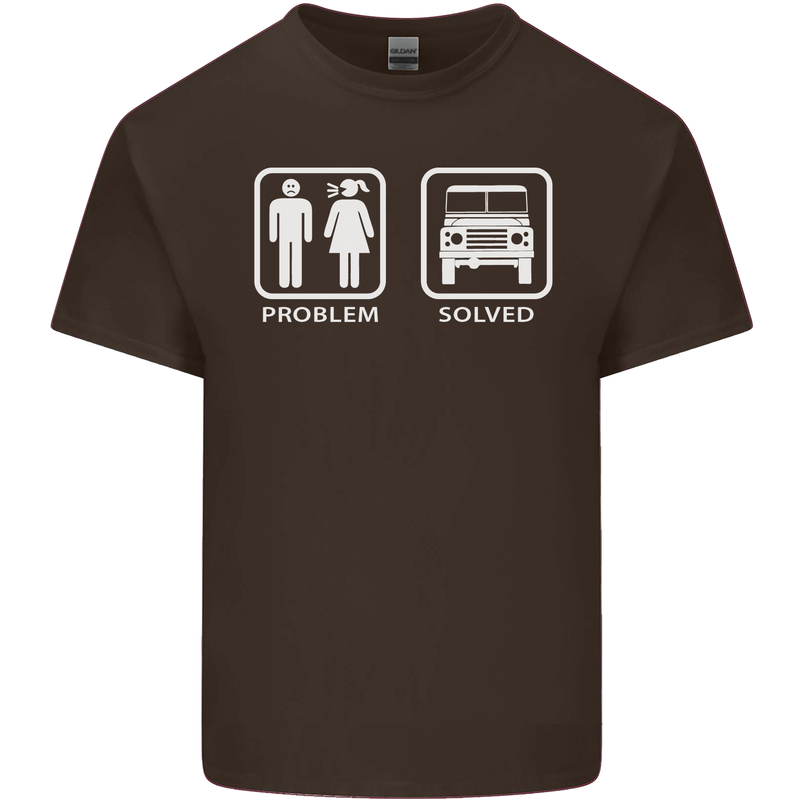4x4 Problem Solved Off Roading Road Kids T-Shirt Childrens Chocolate
