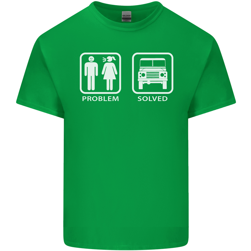 4x4 Problem Solved Off Roading Road Kids T-Shirt Childrens Irish Green