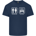 4x4 Problem Solved Off Roading Road Kids T-Shirt Childrens Navy Blue