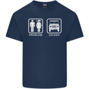 4x4 Problem Solved Off Roading Road Kids T-Shirt Childrens Navy Blue