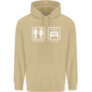4x4 Problem Solved Off Roading Road Mens 80% Cotton Hoodie Sand