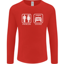 4x4 Problem Solved Off Roading Road Mens Long Sleeve T-Shirt Red