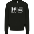 4x4 Problem Solved Off Roading Road Mens Sweatshirt Jumper Black