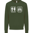 4x4 Problem Solved Off Roading Road Mens Sweatshirt Jumper Forest Green