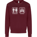 4x4 Problem Solved Off Roading Road Mens Sweatshirt Jumper Maroon