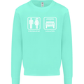 4x4 Problem Solved Off Roading Road Mens Sweatshirt Jumper Peppermint