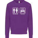 4x4 Problem Solved Off Roading Road Mens Sweatshirt Jumper Purple