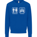 4x4 Problem Solved Off Roading Road Mens Sweatshirt Jumper Royal Blue