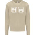 4x4 Problem Solved Off Roading Road Mens Sweatshirt Jumper Sand