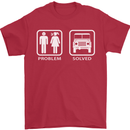 4x4 Problem Solved Off Roading Road Mens T-Shirt Cotton Gildan Red