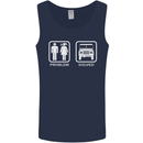 4x4 Problem Solved Off Roading Road Mens Vest Tank Top Navy Blue
