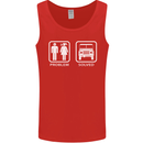 4x4 Problem Solved Off Roading Road Mens Vest Tank Top Red