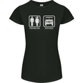 4x4 Problem Solved Off Roading Road Womens Petite Cut T-Shirt Black