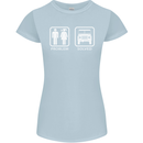 4x4 Problem Solved Off Roading Road Womens Petite Cut T-Shirt Light Blue