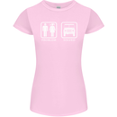 4x4 Problem Solved Off Roading Road Womens Petite Cut T-Shirt Light Pink